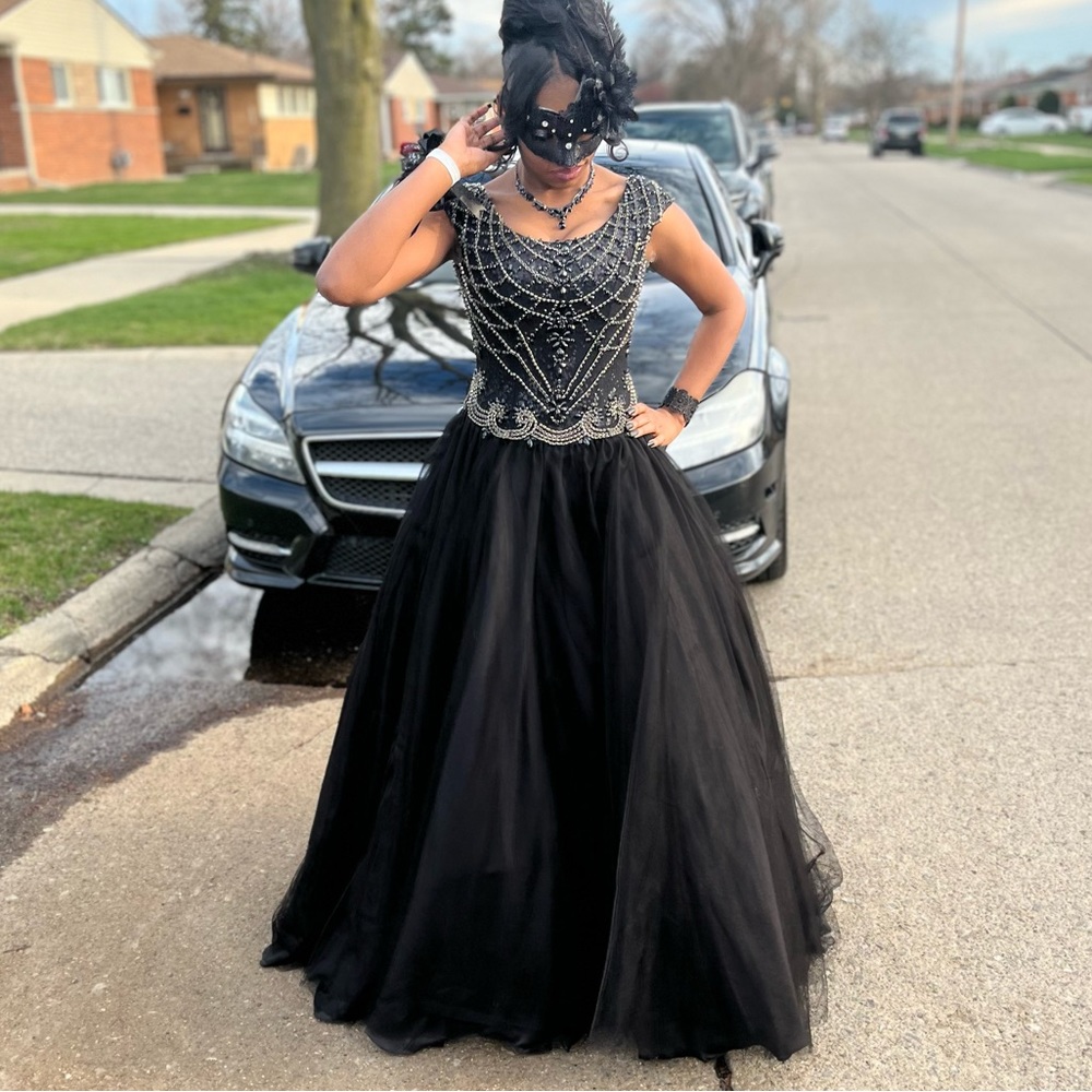 Size 4 black ball gown